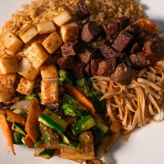 HIBACHI DINNER FILET & CALAMARI